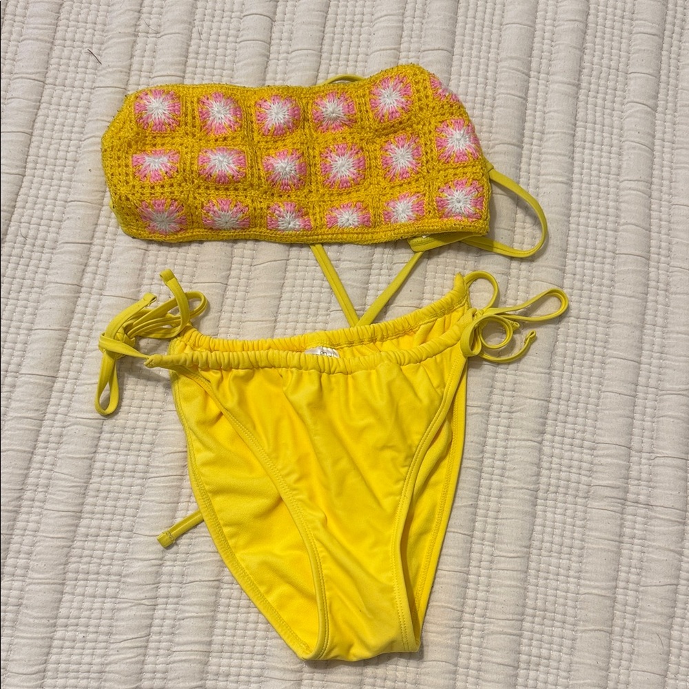 Wild Fable Bright Yellow Swimwear